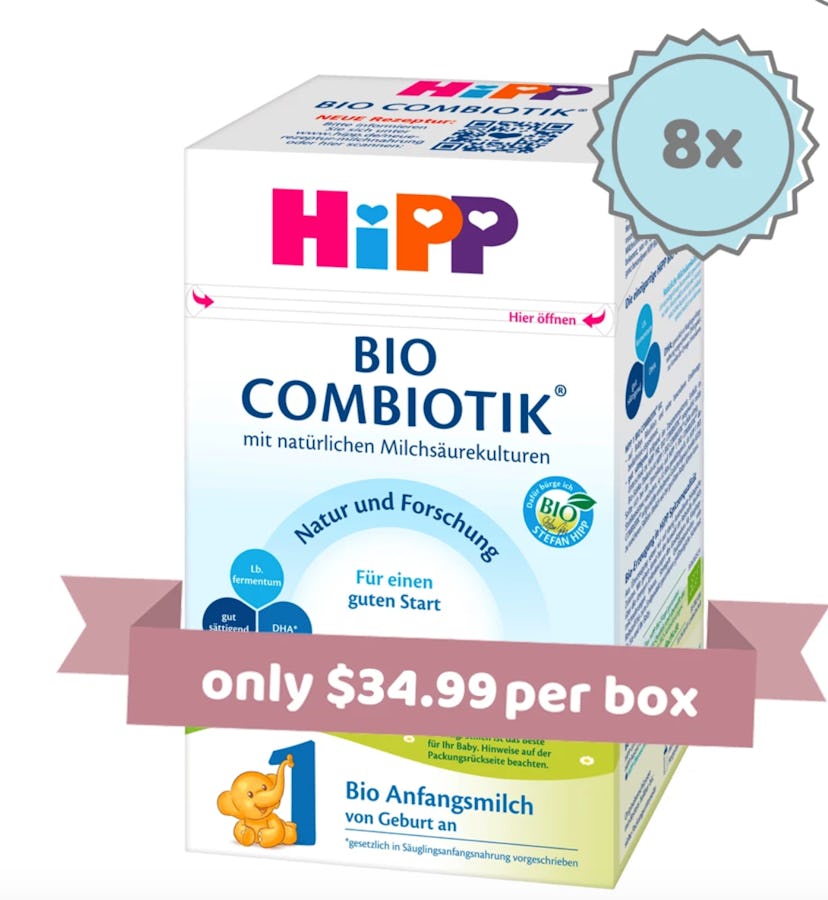 HiPP Stage 1 Organic (Bio) Combiotic Infant Milk Formula, 8 Boxes