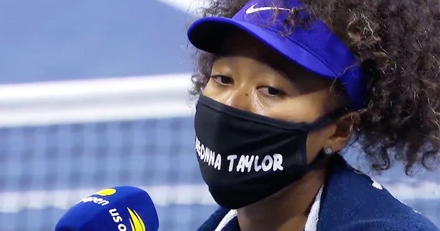Naomi Osaka Wore A Breonna Taylor Mask To The U.S. Open
