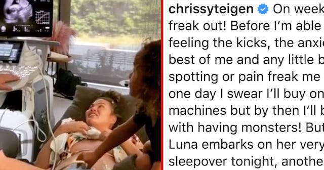 Chrissy's Ultrasound Nerves Are Relatable For Anyone Who's Lost A Pregnancy