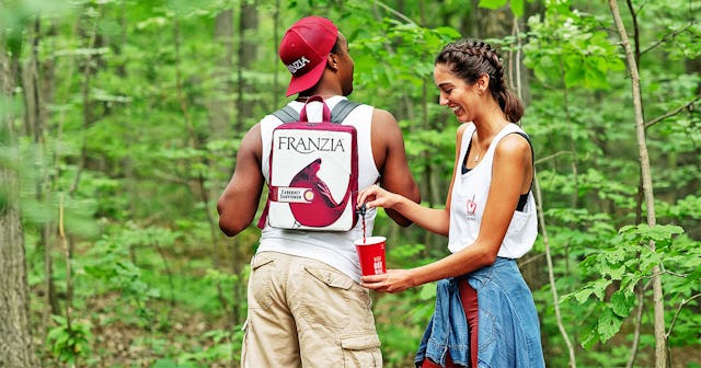 A Franzia Wine-Dispensing Backpack Is Exactly What We Needed This Year