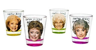 These Golden Girls Shot Glasses Come With A Drinking Game