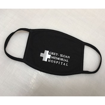 Grey-Sloan Memorial Hospital Black Face Mask