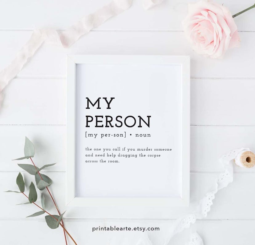 Grey’s Anatomy, Printable, You're My Person