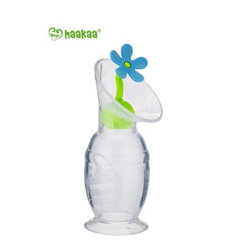 Haakaa Gen 2 Silicone Breast Pump with Suction Base and Blue Stopper