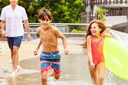 Kids running at Hyatt Regency Scottsdale Hotel