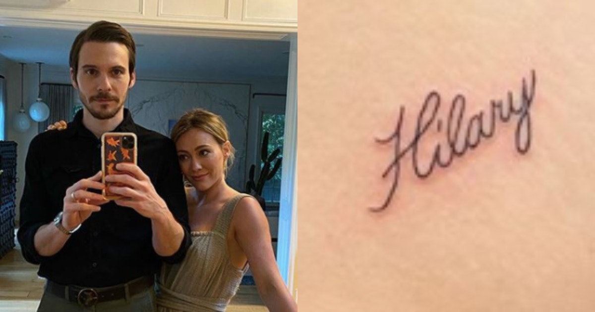 Sam TaylorJohnson Gets Tattoo of Husband Aarons Name