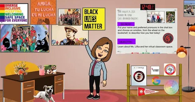 TX Teacher Put On Leave For BLM & LGBTQ Posters In Virtual Classroom