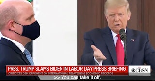 Trump Asks Reporter To Remove Mask During Press Conference