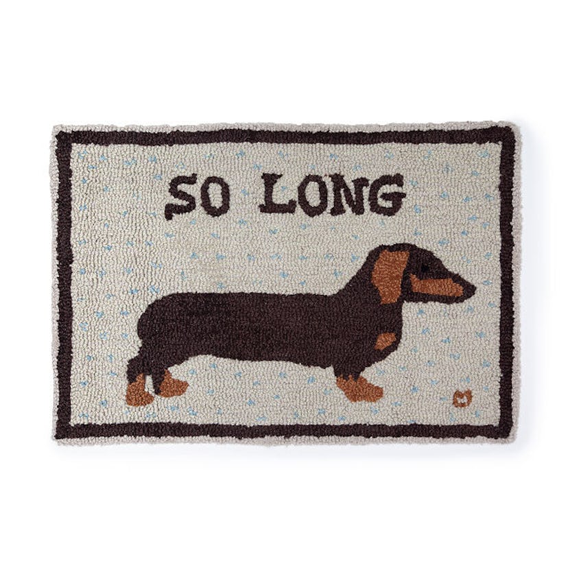 So Long Dachshund Wool Rug