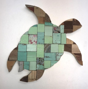 Block Art Sea Turtle