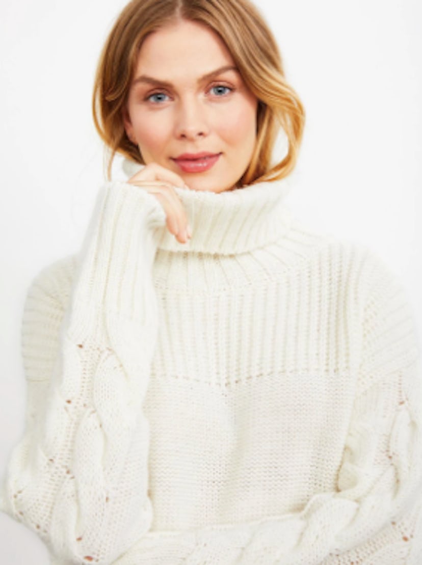 A Pea in the Pod Pietro Brunelli Cable Knit Maternity Sweater