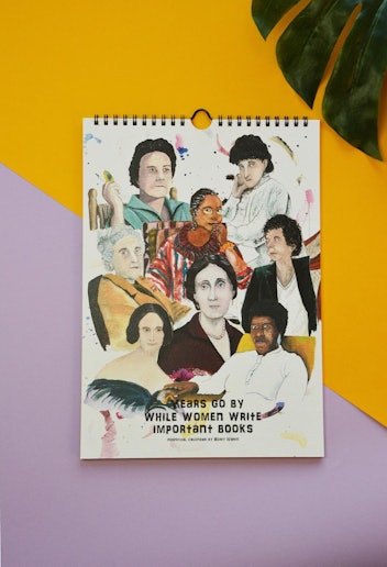 Romy Izarin Illustrated Female Writers Perpetual Birthday Calendar