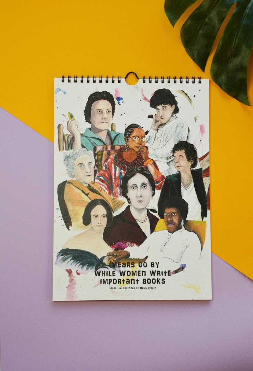 Romy Izarin Illustrated Female Writers Perpetual Birthday Calendar