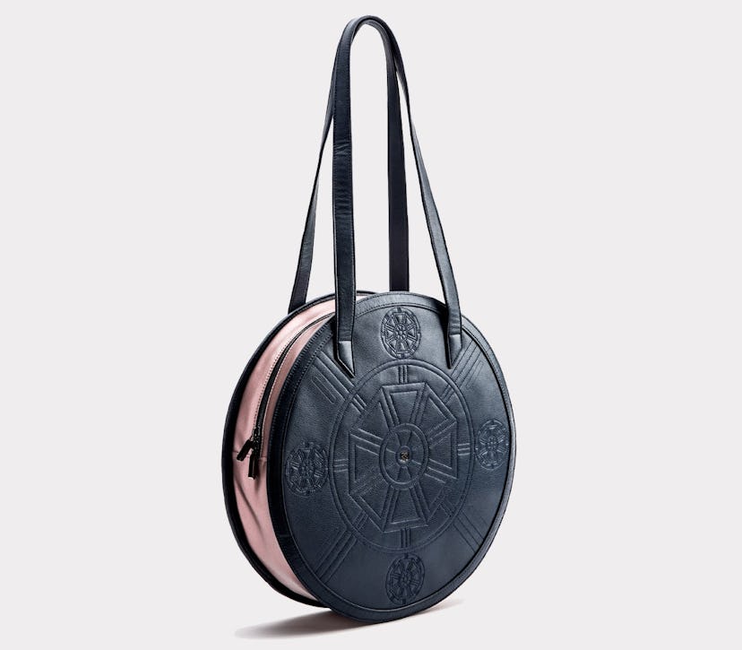 MEGHAN Vegan Leather Circle Bag