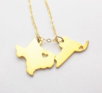 InitialNecklaces Two States Necklace
