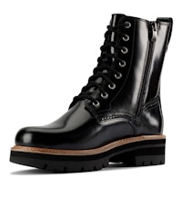 Orianna Hi Black Leather Boots