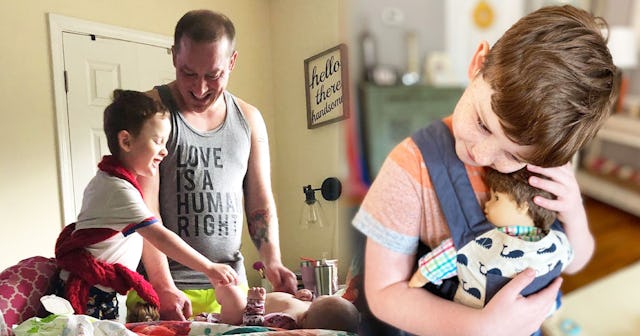 My Son Loves His Baby Doll