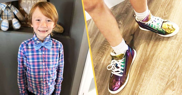 Why I Let My Son Buy The Sparkly Shoes From Walmart