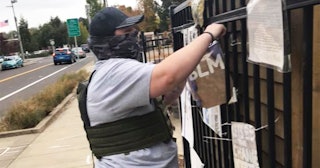 Women Show Up With Open Carry Weapons To Rip Kids' BLM Signs Off School Fence