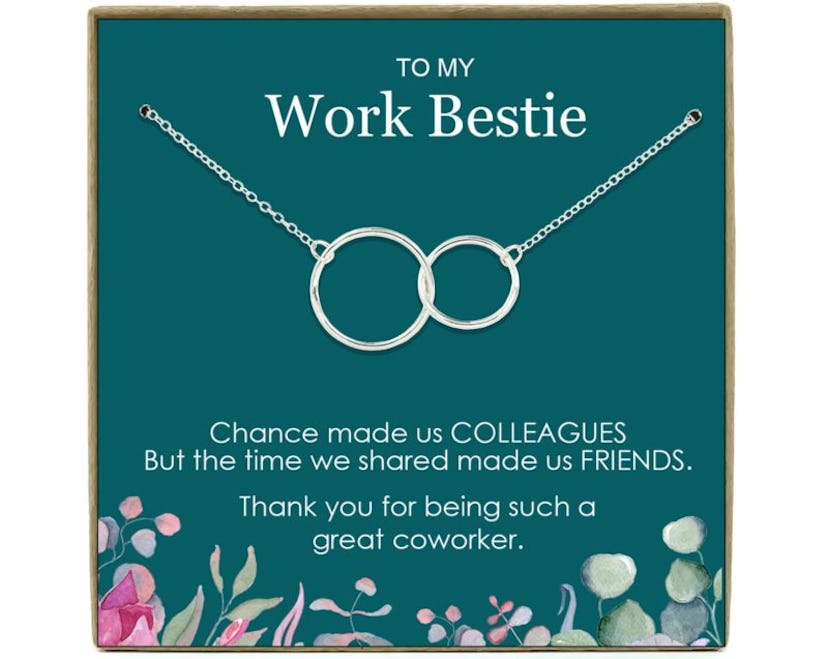 LuvAndGratitude Work Bestie Farewell Necklace