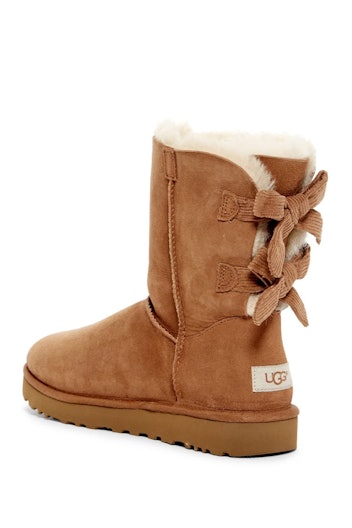 UGG Bailey Twinface Genuine Shearling & Bow Corduroy Boot