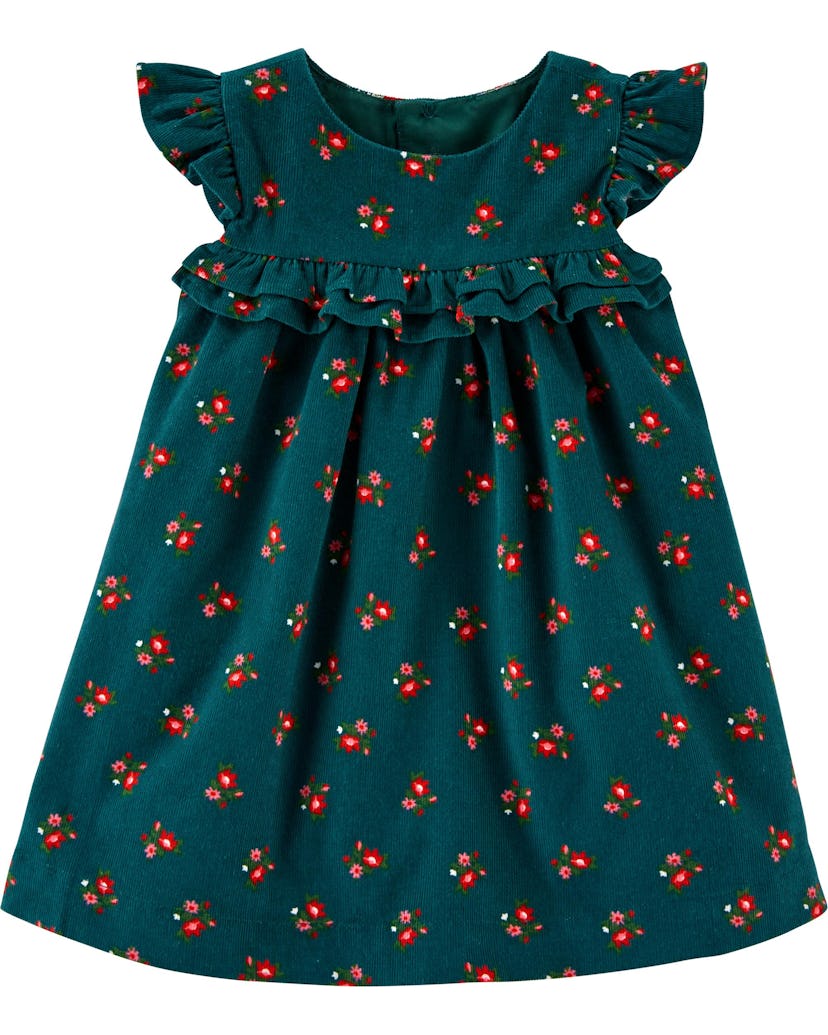 Carter's Floral Corduroy Dress