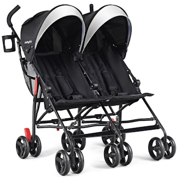 Baby Joy Foldable Twin Baby Double Stroller