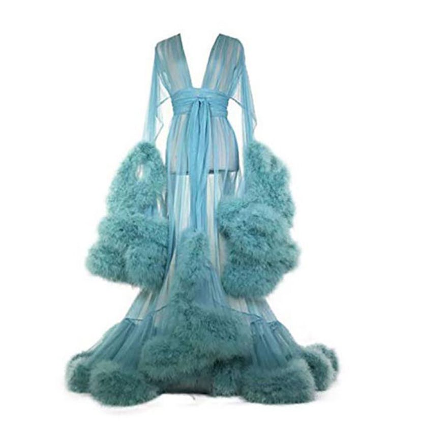 Wearing This Feathered Robe Daily Is A Good Way To Say, ‘Yes, I’ve Lost It’