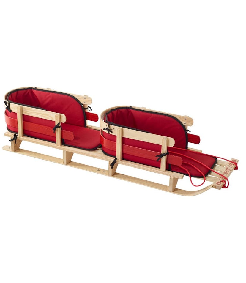 Kids' Pull Sled and Cushion Set