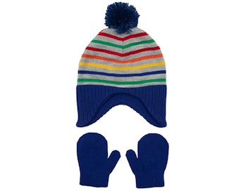 Nolan Originals Knit Peruvian Hat and Mitten Set