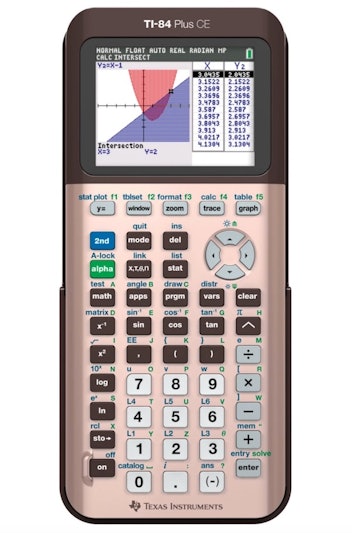 Texas Instruments Rose Gold Graphing Calculator