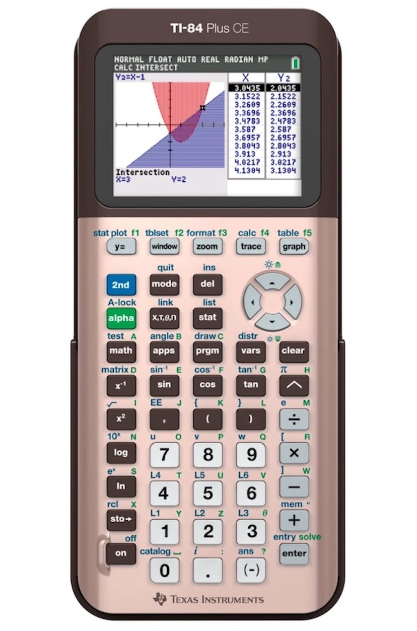 Texas Instruments Rose Gold Graphing Calculator