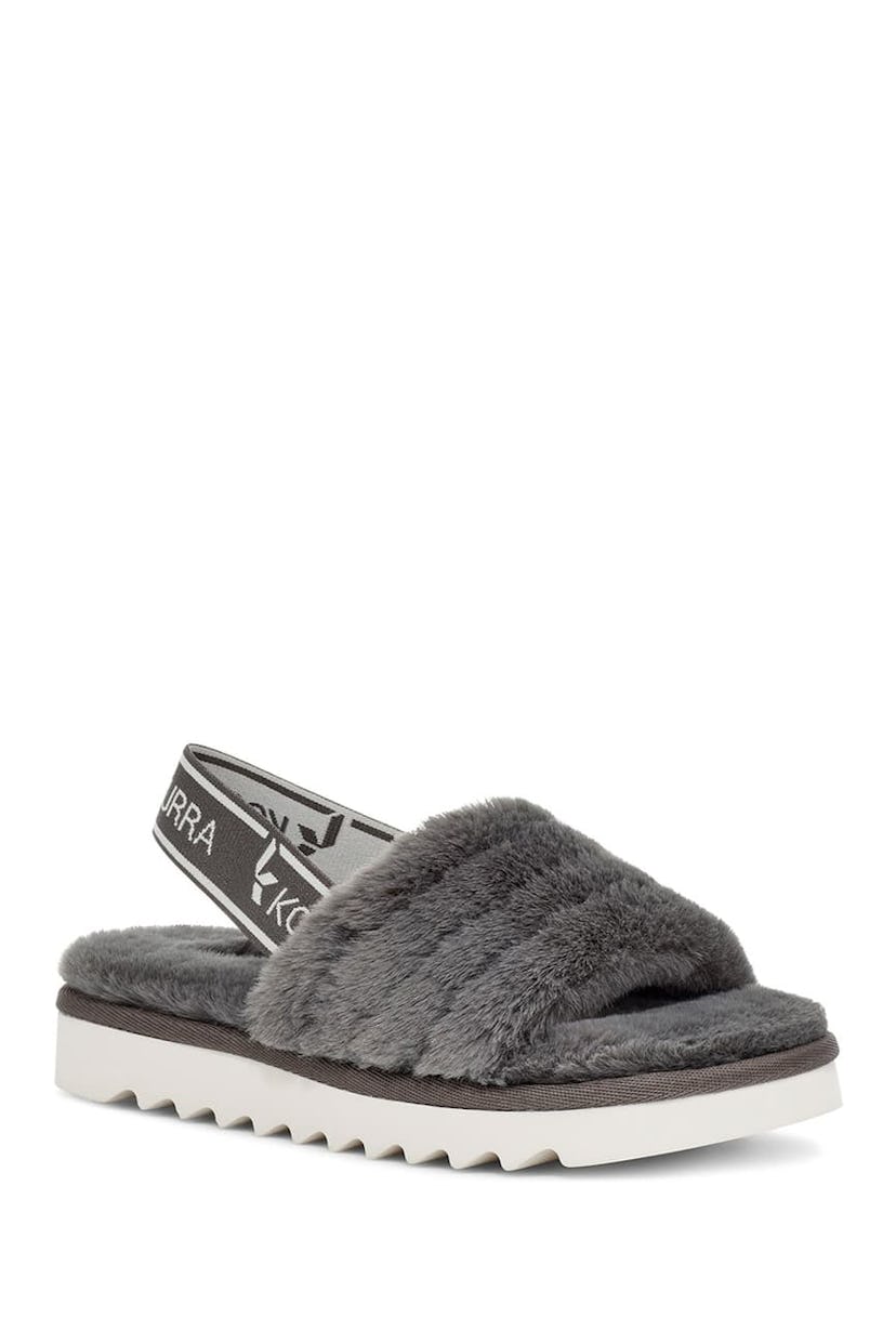 KOOLABURRA BY UGG Fuzz'n Faux Fur Slipper Sandal