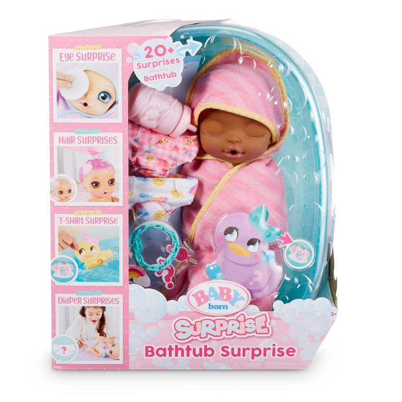 Baby Born Bathtub Surprise Pink Swaddle Fairy w/ 20+ Surprises