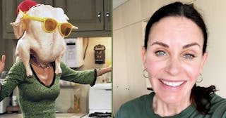 courteney cox turkey dance friends