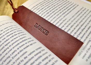 DesignsByHarubin Leather Bookmark