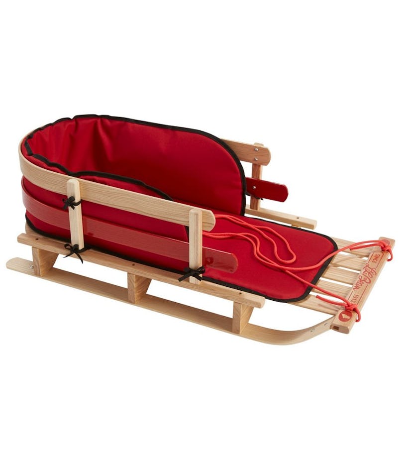 L.L. Bean Kids' Pull Sled and Cushion Set