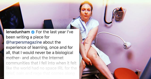 Lena Dunham who wrote ‘Giving up on motherhood’ essay after failed IVF attempt