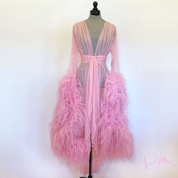 Wearing This Feathered Robe Daily Is A Good Way To Say, 'Yes, I've Lost It