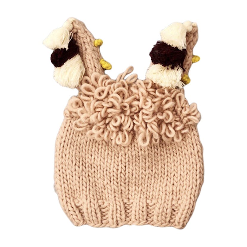 The Blueberry Hill Llama Hat With Tassels