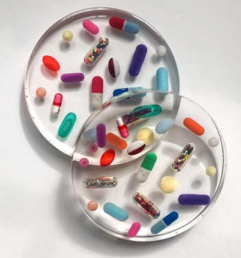 Resin Pill Coasters