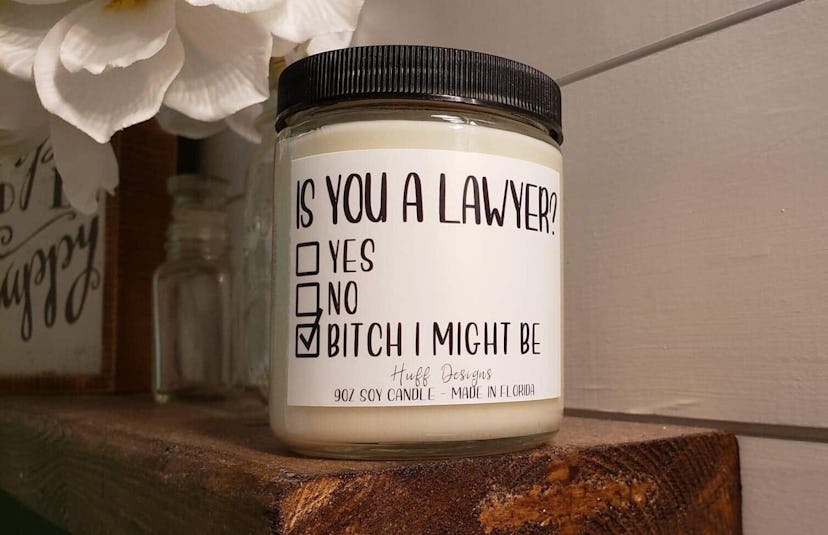 ‘Is You a Lawyer?’ Soy Candle