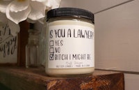 ‘Is You a Lawyer?’ Soy Candle