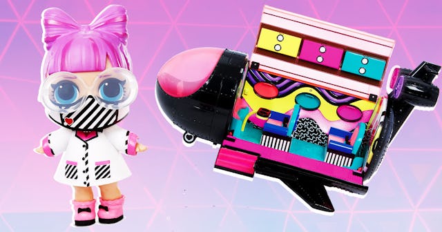 The New Holiday LOL doll with surprise stuff next to it the children will be thrilled to have.