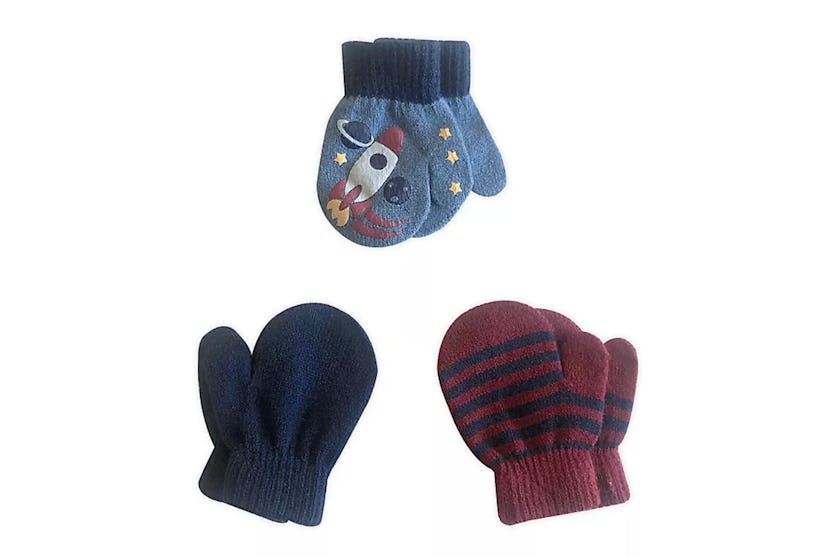 Toby Fairy 3-Pack Rocket Toddler Gripper Mittens