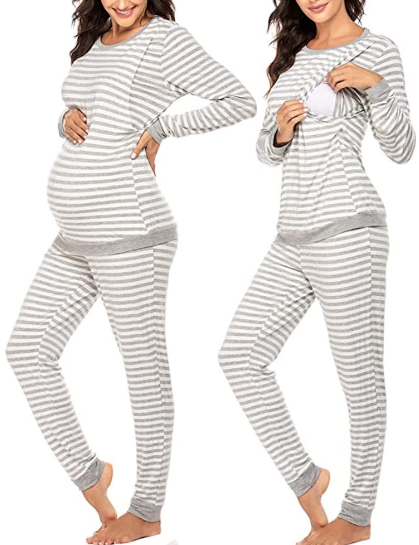 Ekouaer Nursing Thermal Underwear Set