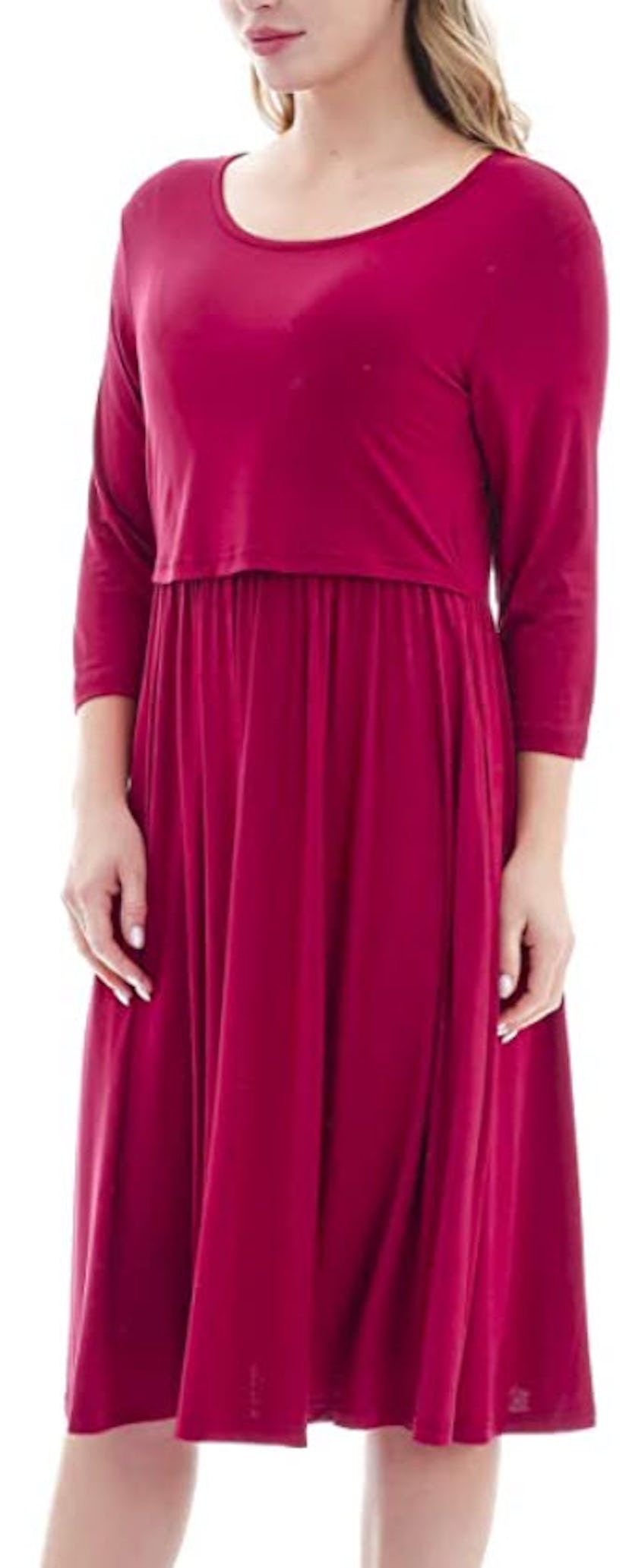 SmallShow Midi Nursing Dress