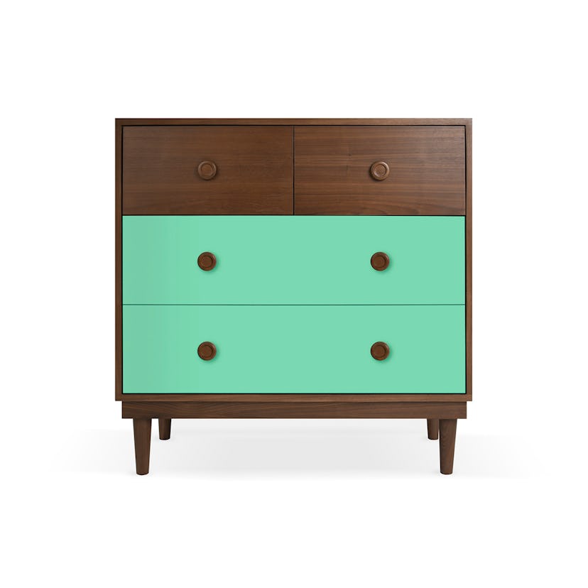 Nico & Yeye Lukka Modern 4-Drawer Dresser - Walnut