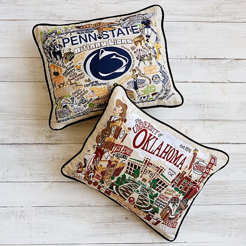 Embroidered University Pillows