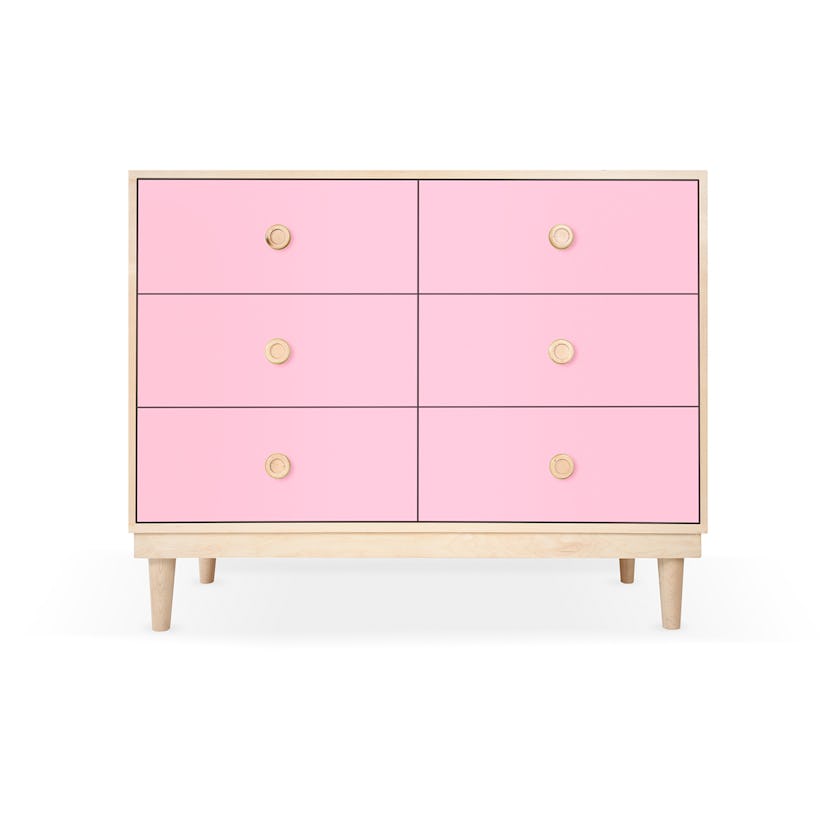 Nico & Yeye Lukka Modern 6-Drawer Dresser - Maple